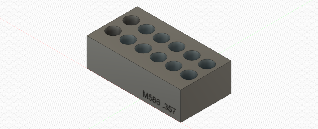 M586 カートリッジケース 3Dモデル